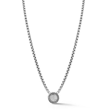 JAI Silver & Diamond Pave Necklace